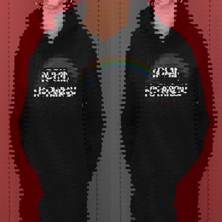 No Rain No Rainbow レディースパーカー