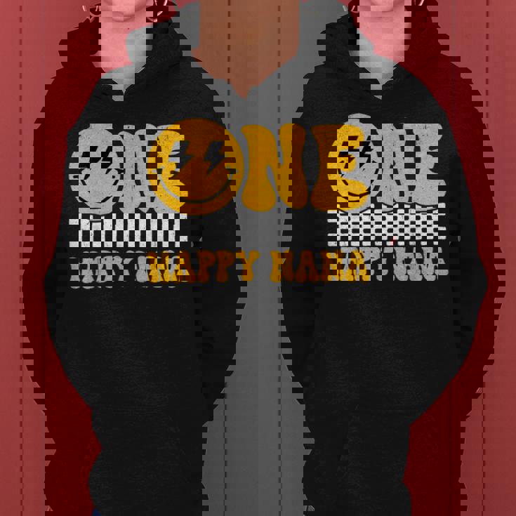 One Happy Nana 1歳の誕生日 グルーヴィースマイル 1歳 男 レディースパーカー