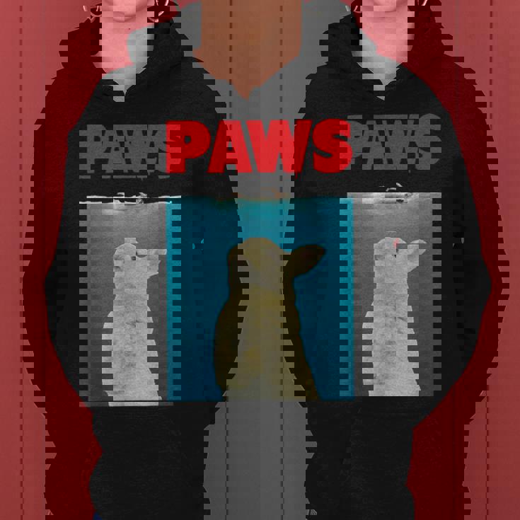 Paws Bunny 面白いパロディ ウサギ好きのギフト レディースパーカー