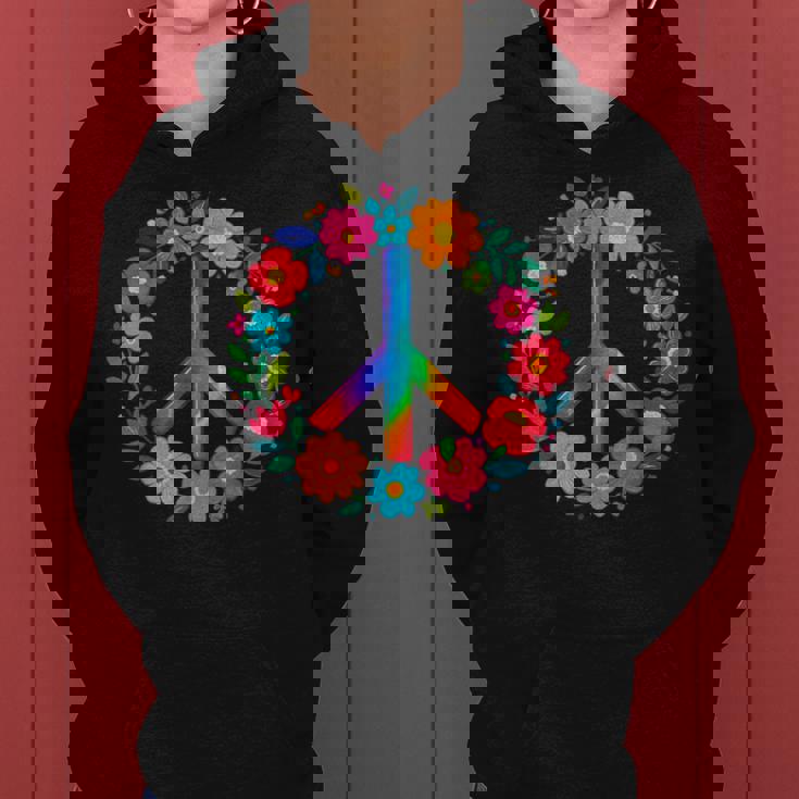 Peace Love Flower Power レトロ ヒッピー コスチューム タイダイ 60年代 70年代 レディースパーカー