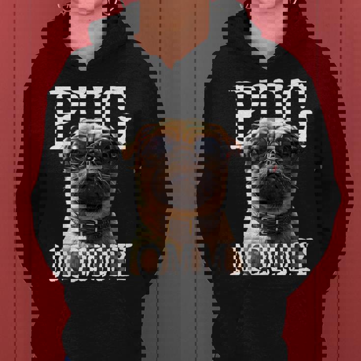 Pug Mommyパグ・マミー パグ・マム 犬のママ 母の日 パグ・ママ レディースパーカー