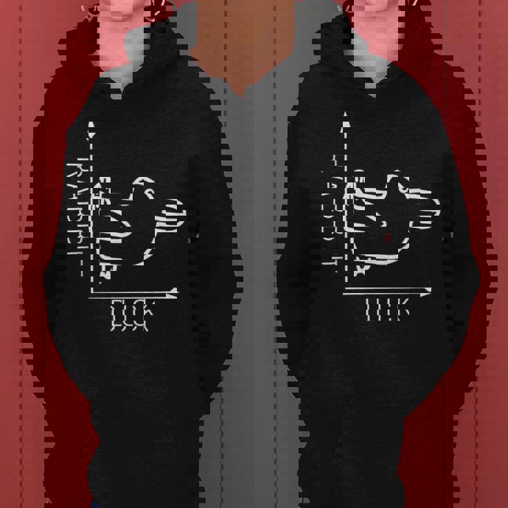 Rabbit Duck ウィトゲンシュタイン ラビットダック 哲学者 レディースパーカー