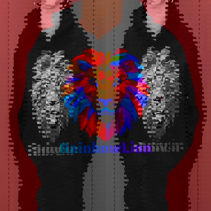 Rainbow Lion レインボー ライオン かっこいい おしゃれ レディースパーカー
