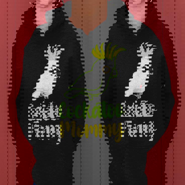 Retro Cockatoo Mother Mom Cockatoo Mommy Cockatiel レディースパーカー