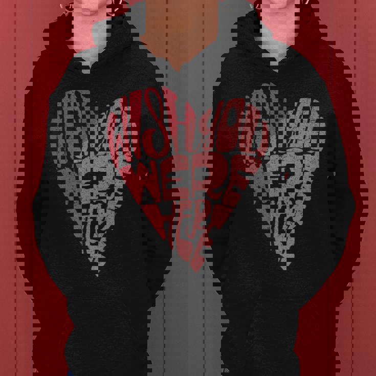 Seventies Heart Wish You Were Here Missing You レディースパーカー