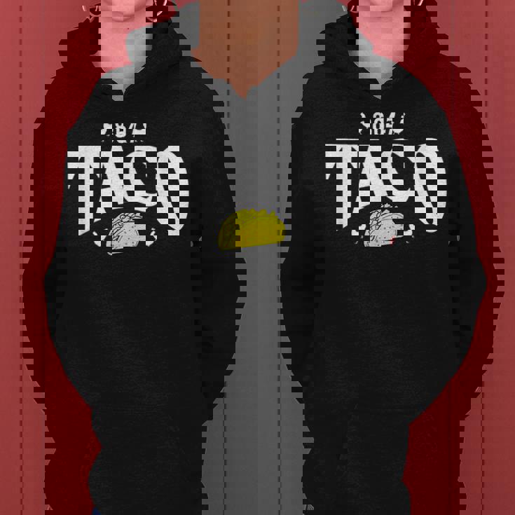 Taco Trump Always Chickens Out 面白いパロディ レディースパーカー