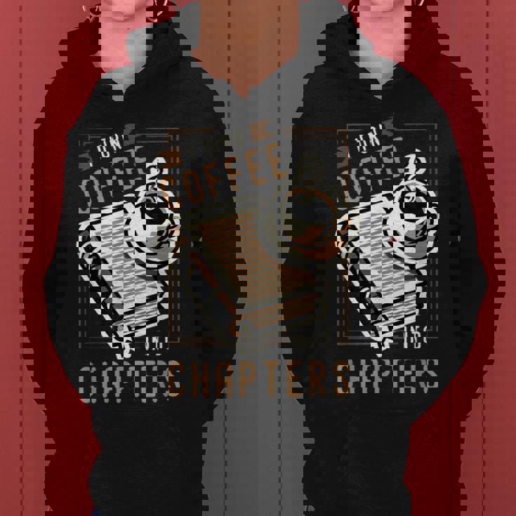 I Turn Coffee Into Chapters 本の虫 読書 レディースパーカー