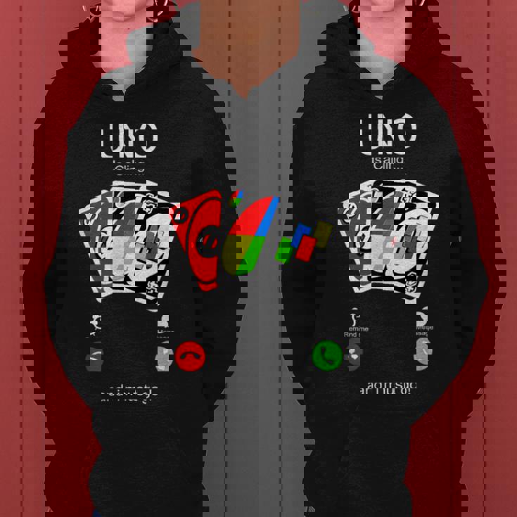 Uno Calls And I Must Be For Children レディースパーカー