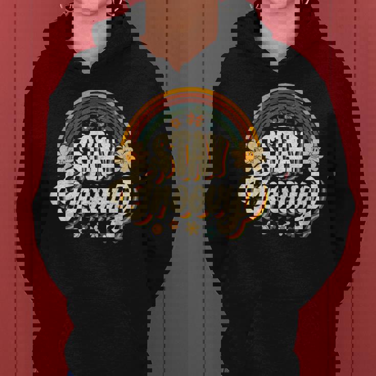 Vintagetay A Groovy 60S 70S Peace Positive Mind ヒッピー レディースパーカー