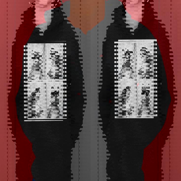 かわいい リスの顔 ペット フォトブース キッズ 若者 男の子 男性 女の子 レディースパーカー