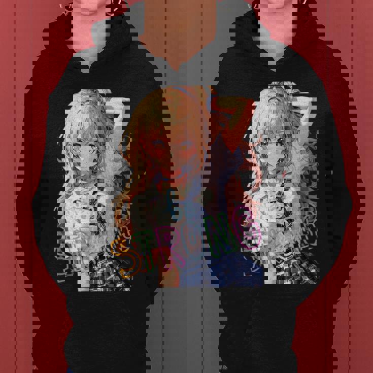 アニメ風イラスト ギャル 最強 可愛い女の子 レディースパーカー