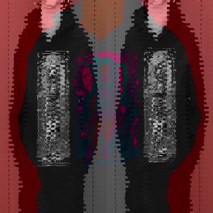 オカルト ゴシック E-Girl ゴスガール 美的 アニメ デザイン レディースパーカー