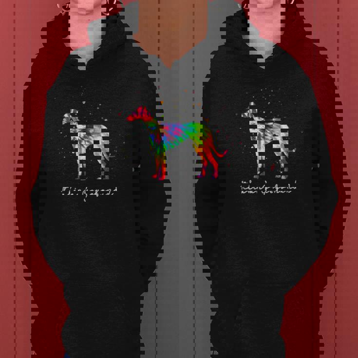 カラフル イタリアン グレイハウンド 犬 お母さん ギフト イタリアン グレイハウンド レディースパーカー