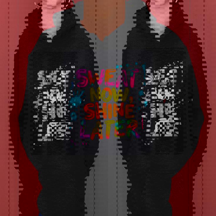 カラフルな汗が今輝き、男の子と女の子のためのステートメント。 レディースパーカー