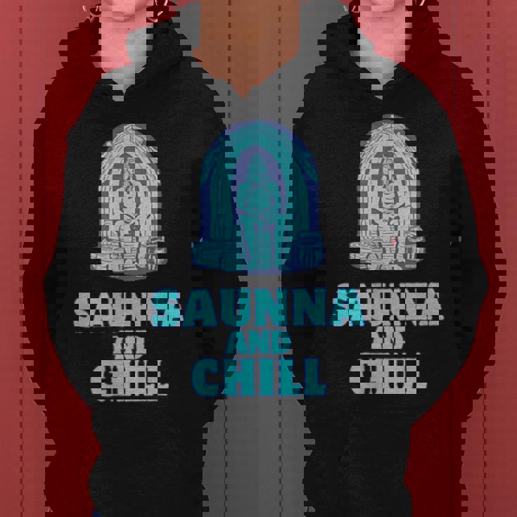 サウナ好き サウナアンドチル おもしろ 男性 女性 ユニセックス シンプル おしゃれ レディースパーカー