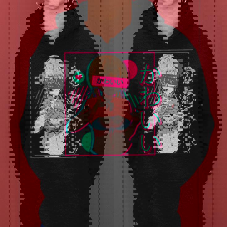 スケベなアニメの女の子 レディースパーカー