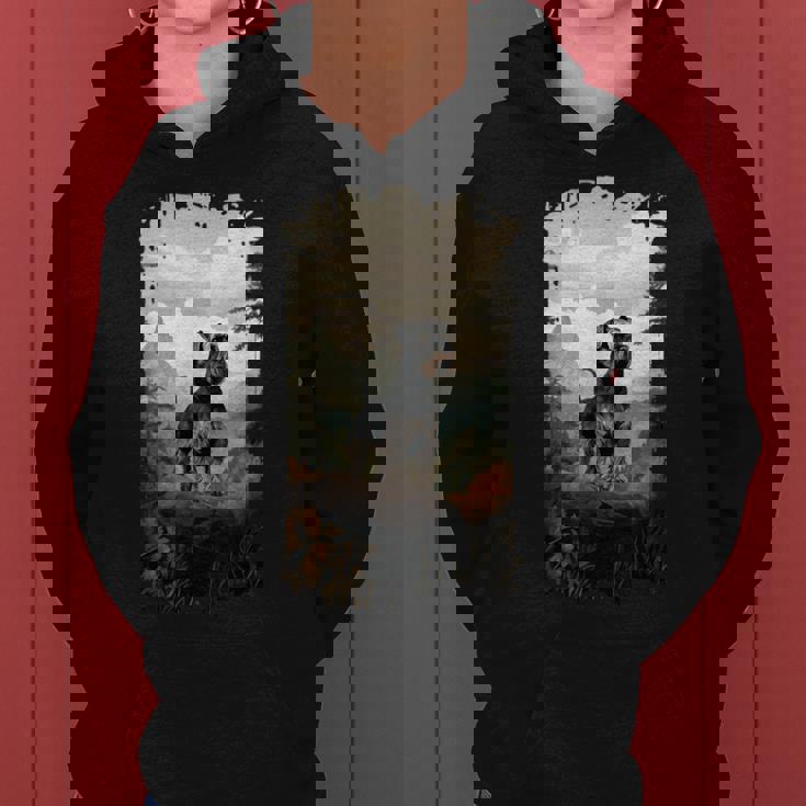 スタンダード シュナウザー マウンテン 肉球デザイン 犬 お母さん お父さん レディースパーカー