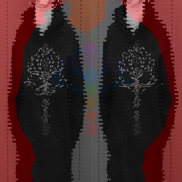 スピリチュアル禅 蓮の花のチャクラ ヨガ愛好家 レディースパーカー