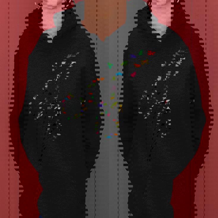 タンポポのカエルの花、花のカエルの木 レディースパーカー