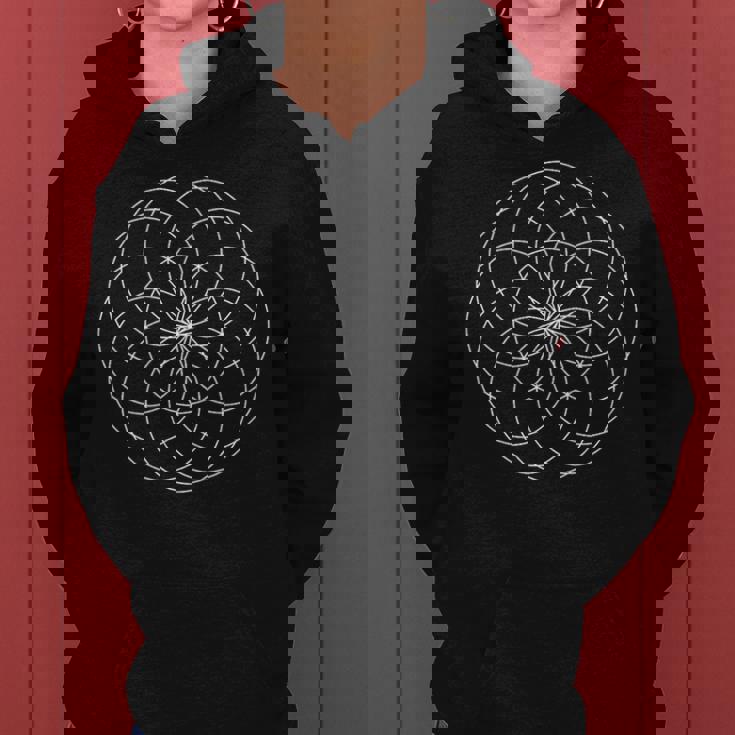 チューブトーラス 生命の花 神聖な幾何学模様 模様 形 レディースパーカー