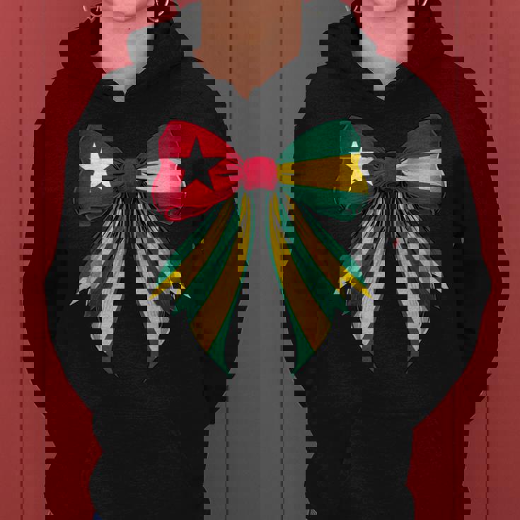 トーゴ トーゴ語 プライド コケット リボン 旗 女の子 ママ レディースパーカー