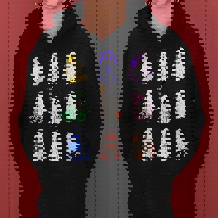 ハロウィンカラフルスペクタクル：9のお化けの魔法の夜 For And Men レディースパーカー