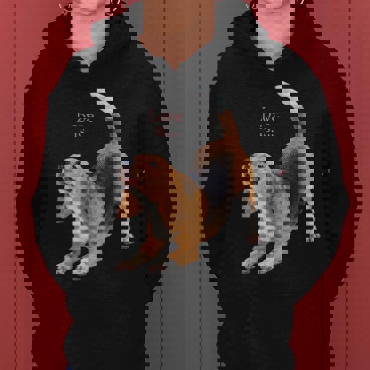 ビーグルシャツ ビーグルtシャツ Love Is Dog Mom Dad 子犬 ペット キュート レディースパーカー