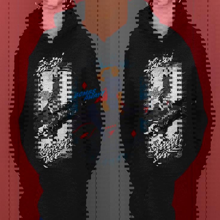 ピンナップ セクシーガールギフト 男性またはピンナップラバー、Bombshell Queen レディースパーカー