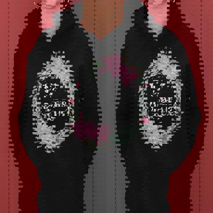 フローラル 97歳 誕生日 男性 女性 97歳 誕生日 レディースパーカー