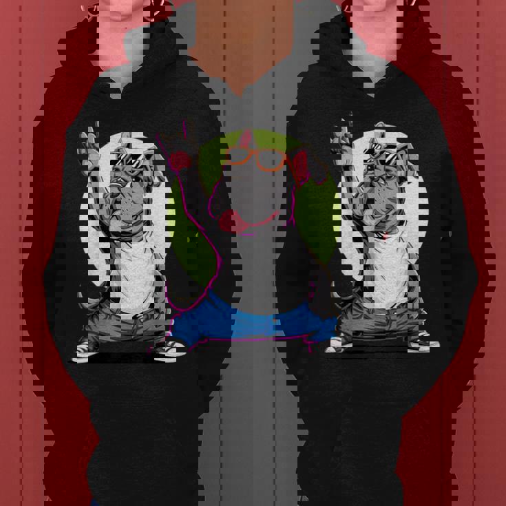 ブルドッグ ロックミュージック 男性 子供 女性 グルービー ブルドッグ レディースパーカー