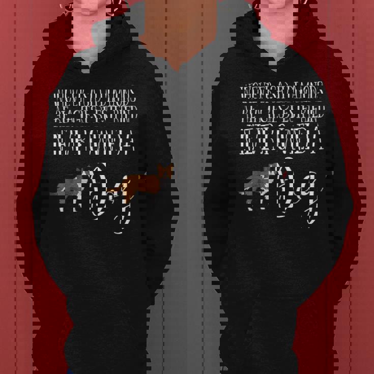 ボーダーコリー ギフト 犬 レッド オレンジ ブラウン 女の子 親友 レディースパーカー