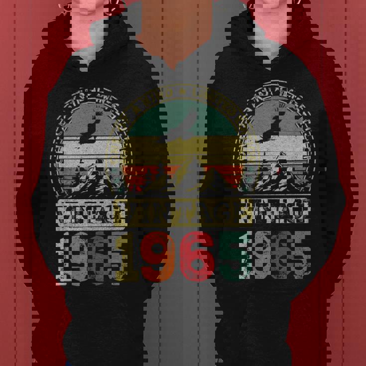 ヴィンテージ 1965 ギフト 男性 女性 長寿祝い 1965年生まれ 還暦祝い ユニークな誕生日プレゼント レディースパーカー