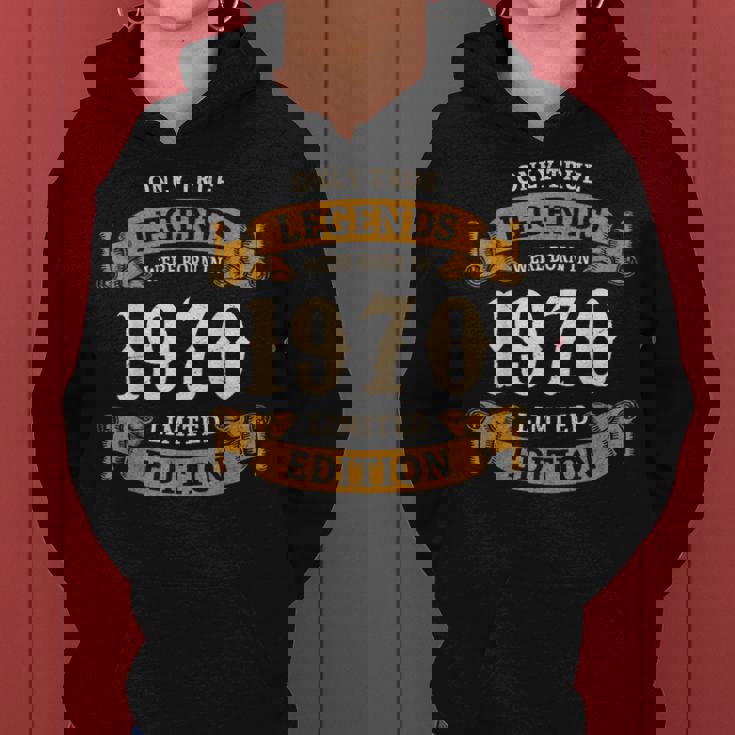 ヴィンテージ 1970 ギフト 男性 女性 長寿祝い 1970年生まれ ユニークな誕生日プレゼント レディースパーカー