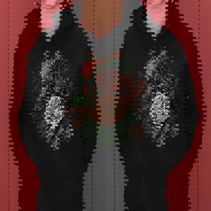 ヴィンテージ 薔薇 花 花 イラスト 花 レディースパーカー