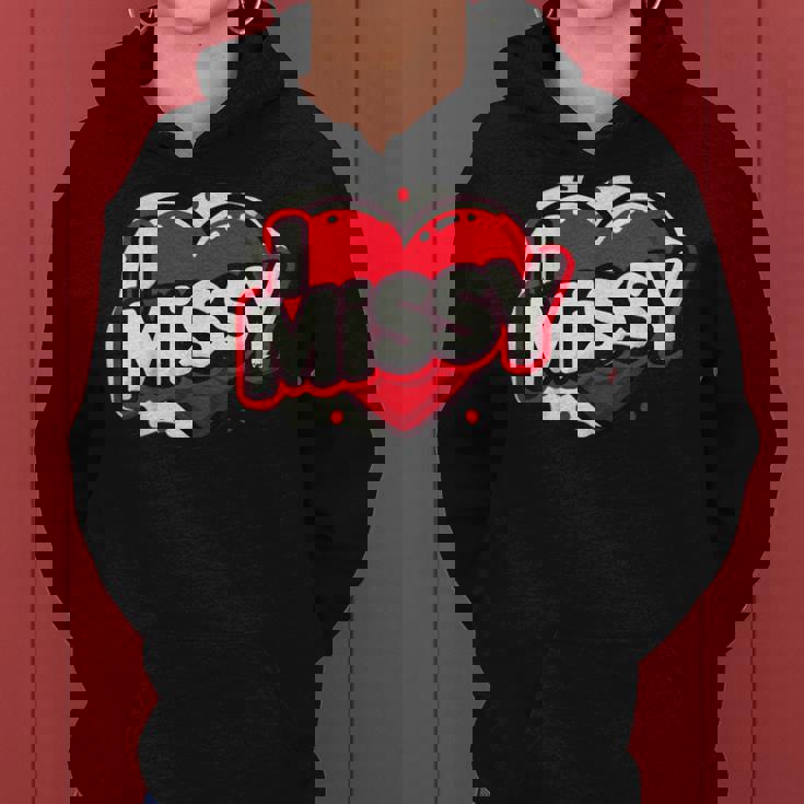 名前入り Missy I Love Missy レディースパーカー