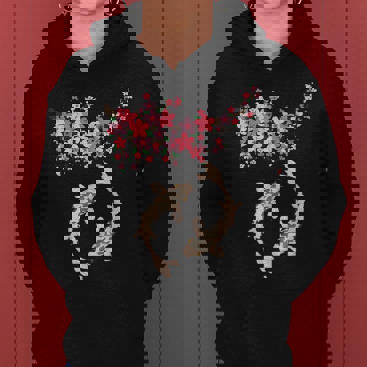 和鯉 鯉 錦鯉 魚 桜 男性 女性 レディースパーカー