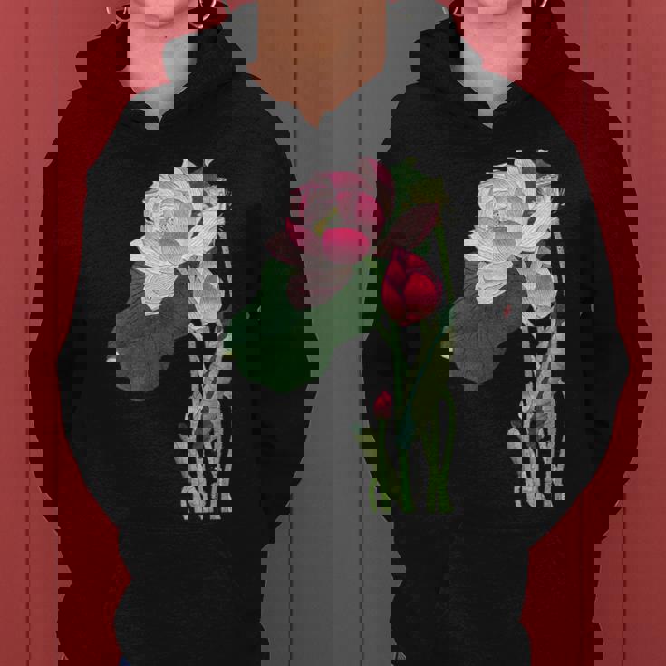 咲く蓮の花 蓮の花 ハス ヴィンテージ 日本美術 小原古邨 新版画 レディースパーカー