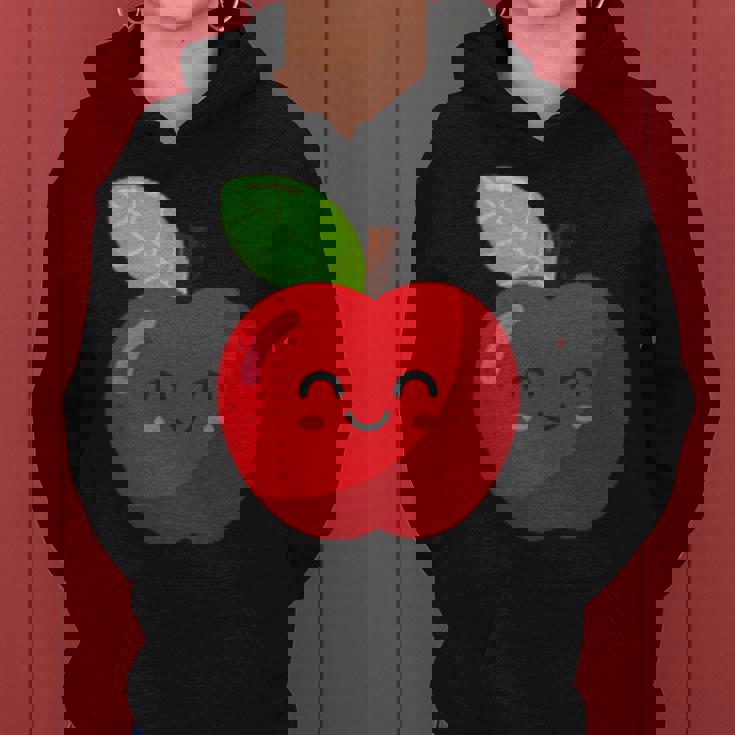 子供、女性、男性向けのミニマルな甘いリンゴ レディースパーカー