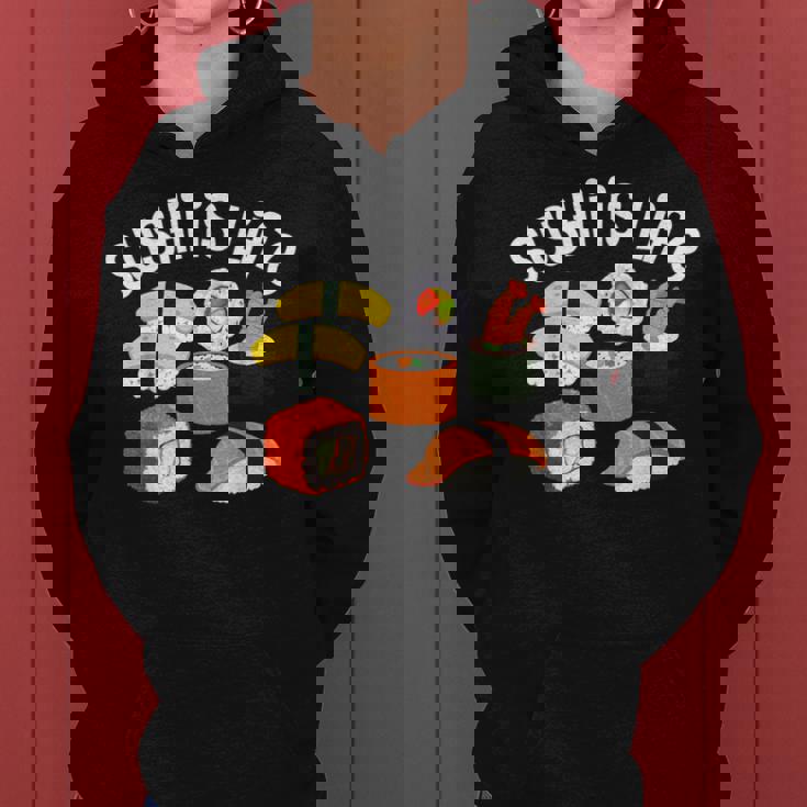 寿司アート 男性 女性 和食 寿司 巻き寿司 好き レディースパーカー