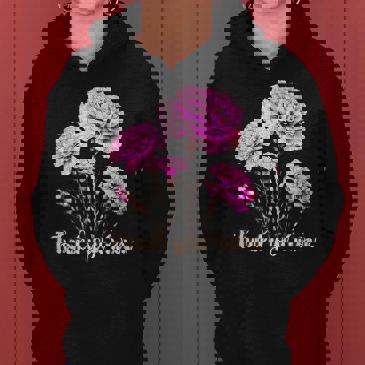 母の日 カーネーション 花 きれい ありがとう お母さん レディースパーカー