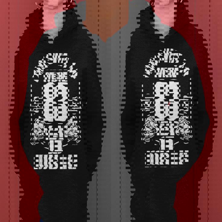 男性、女性、83歳の誕生日への83歳の誕生日プレゼント レディースパーカー