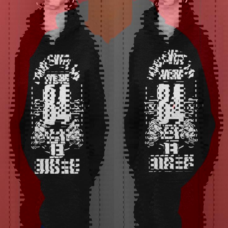 男性、女性、84歳の誕生日への84歳の誕生日プレゼント 長袖tシャツ レディースパーカー