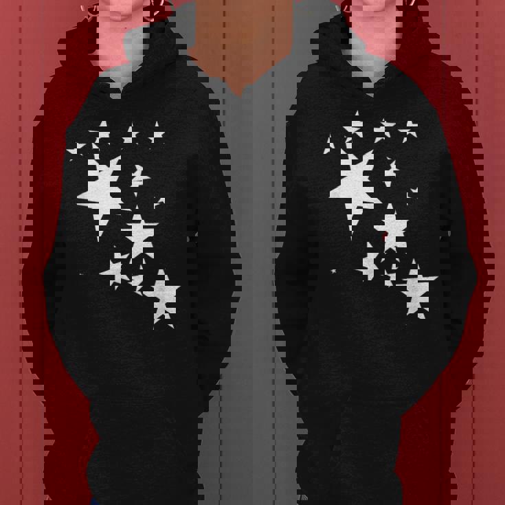 白い星 星柄 デザイン コスチューム ギフト 男性 女性 子供 レディースパーカー