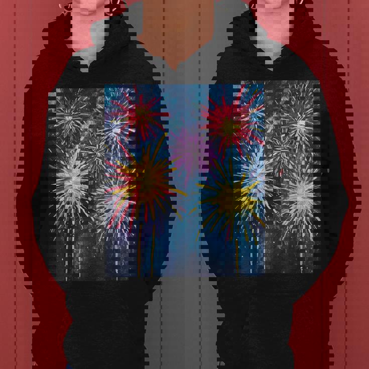 祭りのための花火ショー レディースパーカー