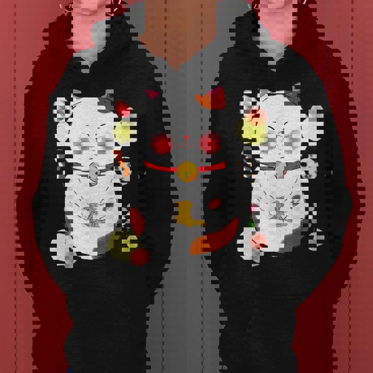 花より団子猫 Cat 猫 メンズ レディース ペット 動物 和風 キャラt レディースパーカー