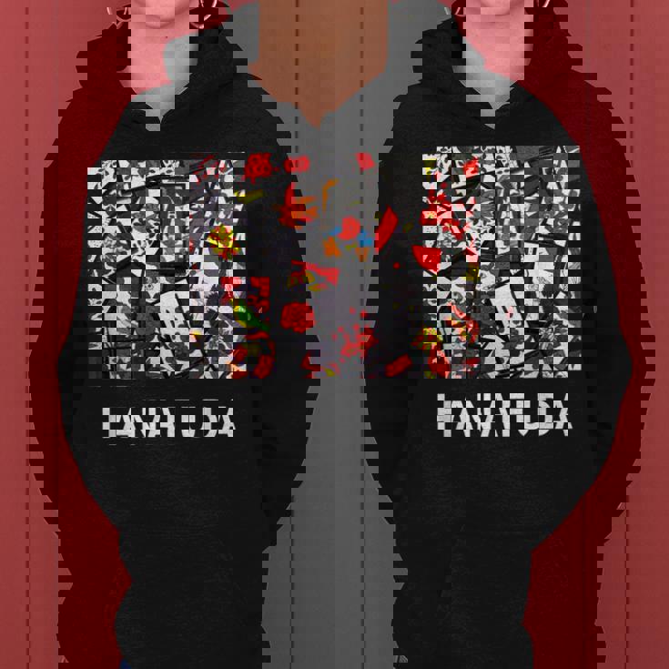 花札tシャツ 日本 カードゲーム レディースパーカー