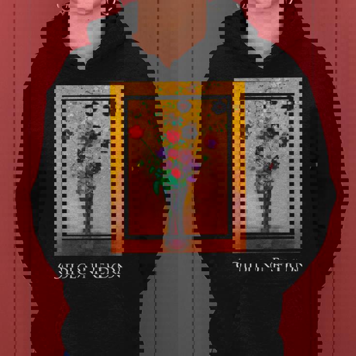 花瓶 オディロン・ルドン 絵画 シンボリズム 花ase Flowers Odilon Redonymbolism レディースパーカー