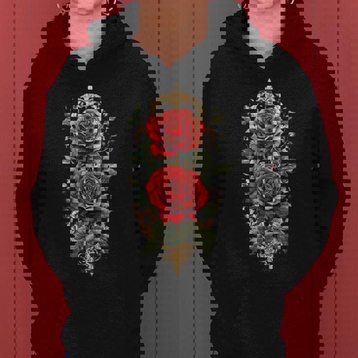 赤いバラ 花 ボタニスト 庭の花 赤いバラ レディースパーカー