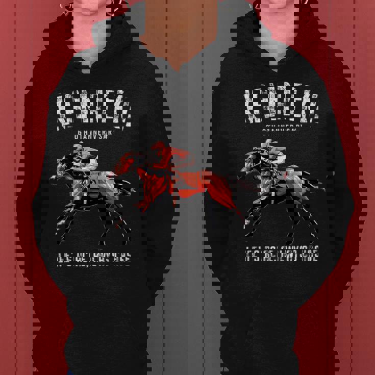 還暦祝い 競馬好き うま 馬好き 父 母 男性 女性 60歳お祝い Life's Race Always Chase レディースパーカー