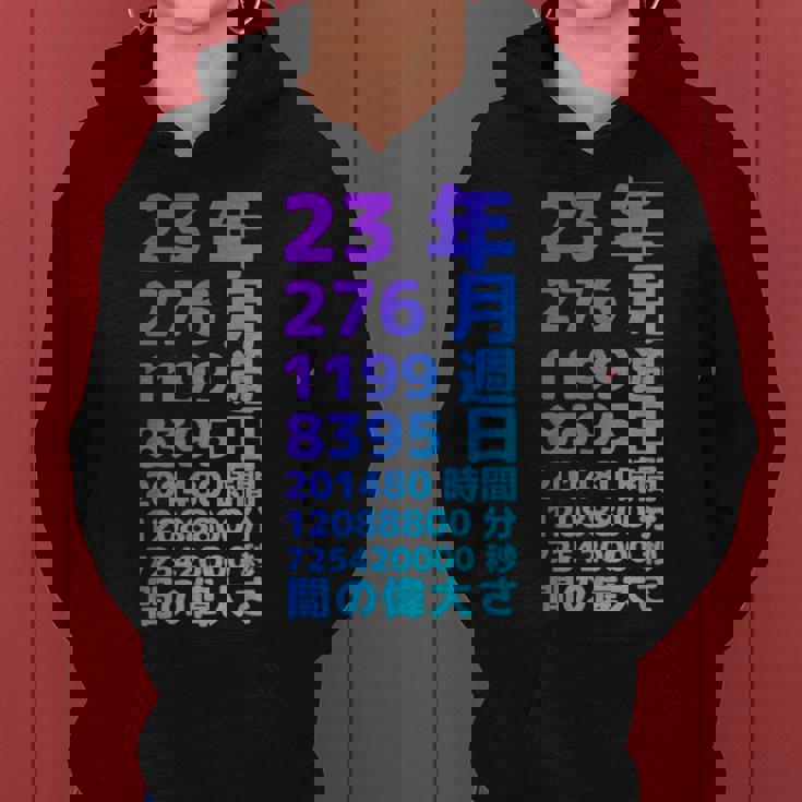 面白い23歳の誕生日の古いメーター 面白い23歳のギフト 女性 男性 面白い電卓 23歳の誕生日のギフト レディースパーカー